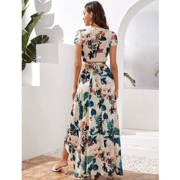 2-Piece Boho Crop Top+Skirt Set - Picture 5 of 6